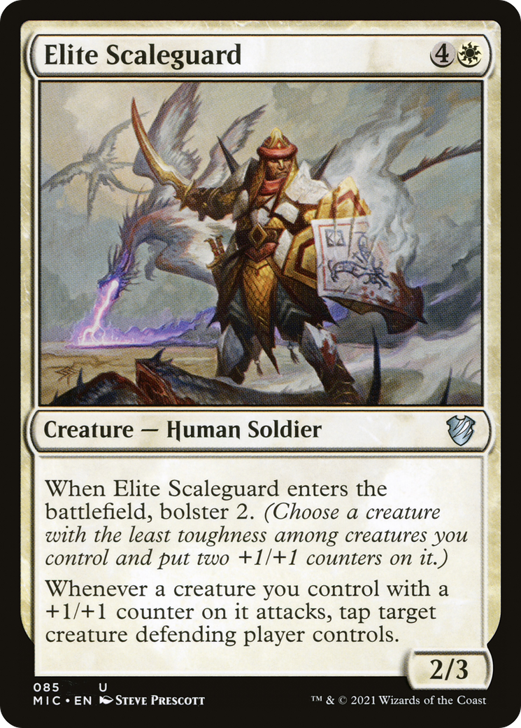 Elite Scaleguard (MIC-085) - Midnight Hunt Commander - Premium MTG Single from Wizards of the Coast - Just $0.08! Shop now at Game Crave Tournament Store
