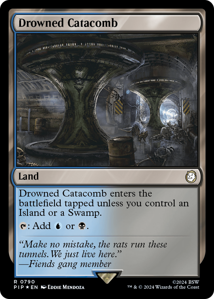 Drowned Catacomb (PIP-790) - Fallout Foil - Premium MTG Single from Wizards of the Coast - Just $4.06! Shop now at Game Crave Tournament Store