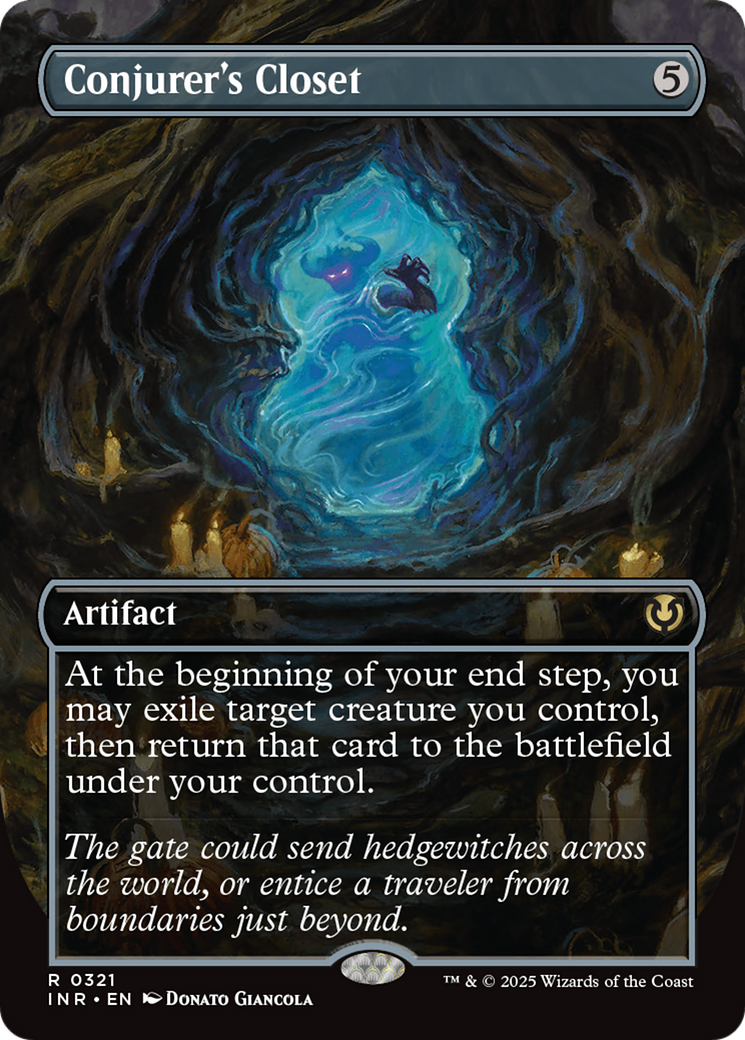 Conjurer's Closet (INR-321) - Innistrad Remastered (Borderless) Foil - Premium MTG Single from Wizards of the Coast - Just $1.45! Shop now at Game Crave Tournament Store