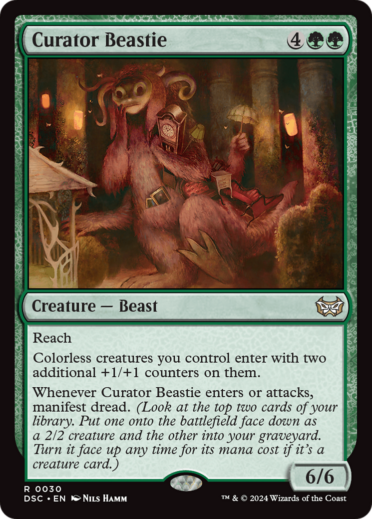 Curator Beastie (DSC-030) - Duskmourn: House of Horror Commander - Premium MTG Single from Wizards of the Coast - Just $0.26! Shop now at Game Crave Tournament Store