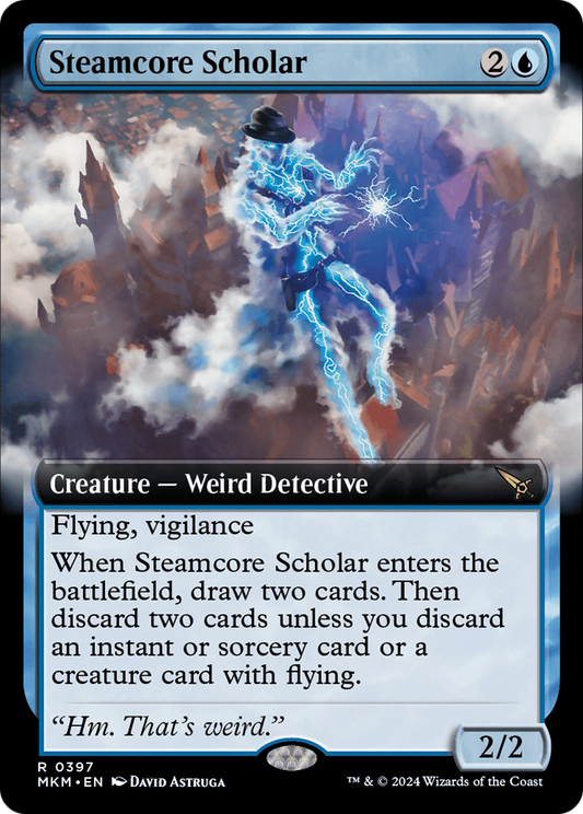 Steamcore Scholar (MKM-397) - Murders at Karlov Manor: (Extended Art) - Premium MTG Single from Wizards of the Coast - Just $0.48! Shop now at Game Crave Tournament Store