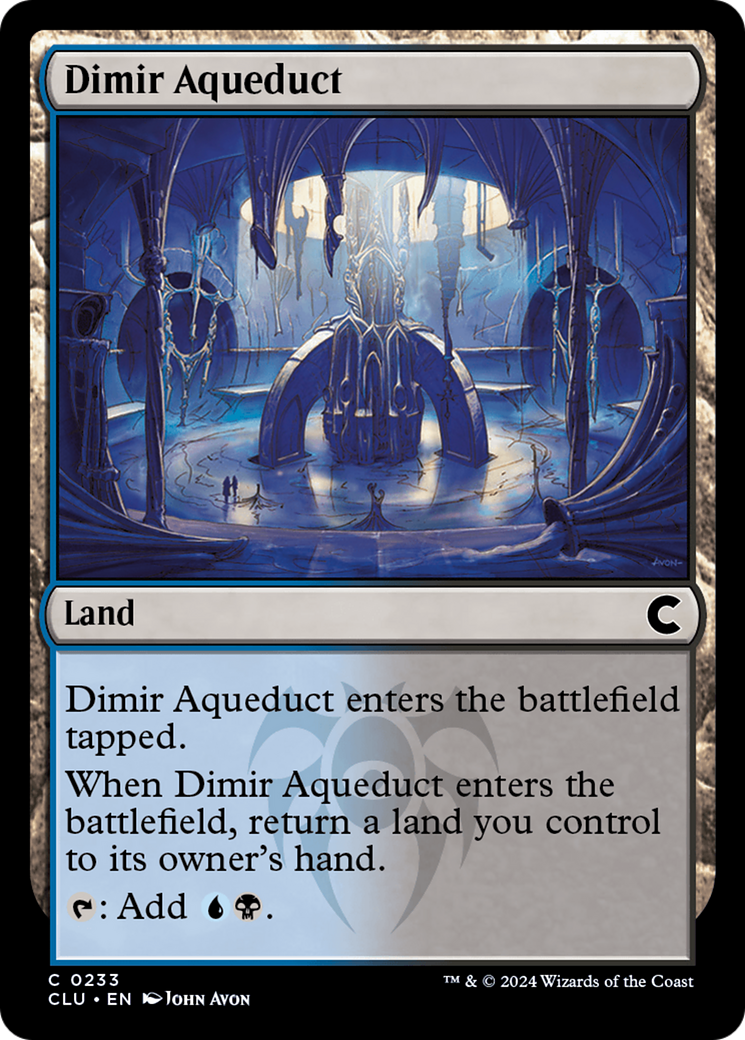 Dimir Aqueduct (CLU-233) - Ravnica: Clue Edition - Premium MTG Single from Wizards of the Coast - Just $0.25! Shop now at Game Crave Tournament Store