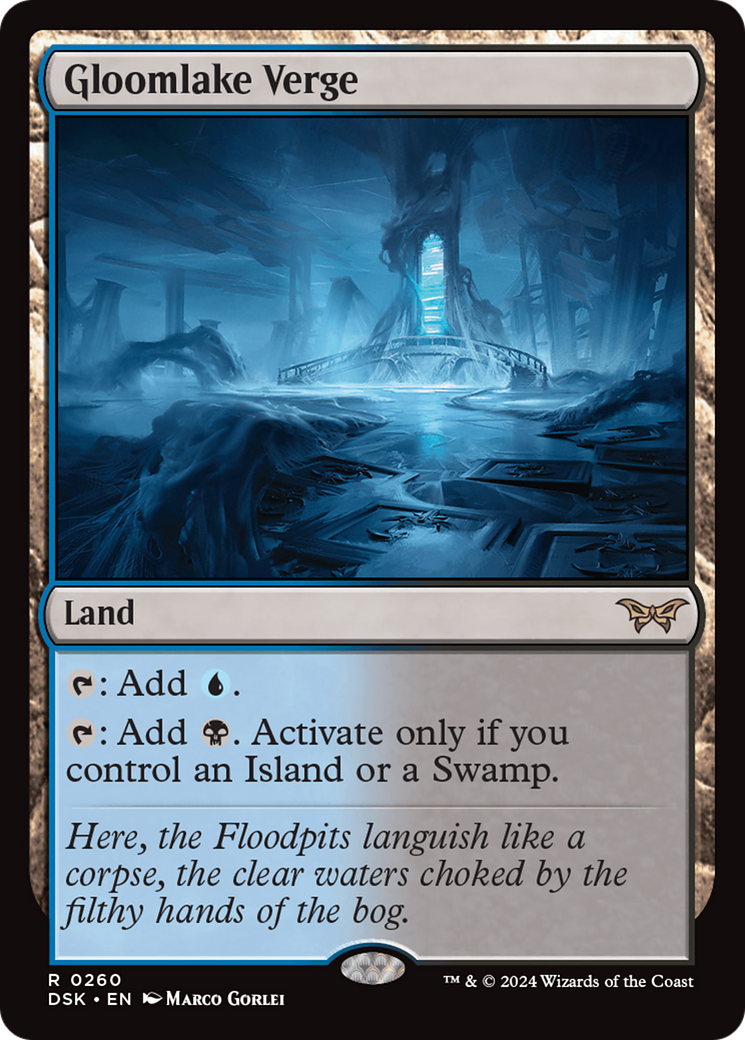 Gloomlake Verge (DSK-260) - Duskmourn: House of Horror Foil - Premium MTG Single from Wizards of the Coast - Just $6.78! Shop now at Game Crave Tournament Store