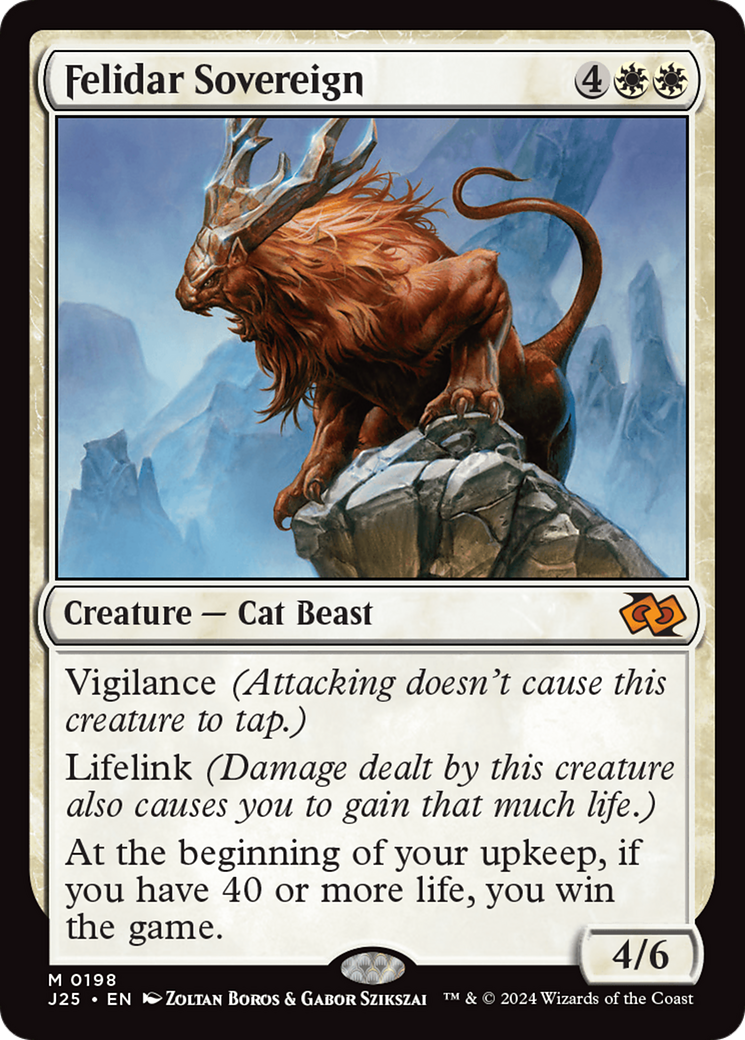 Felidar Sovereign (J25-198) - Foundations Jumpstart - Premium MTG Single from Wizards of the Coast - Just $1.49! Shop now at Game Crave Tournament Store