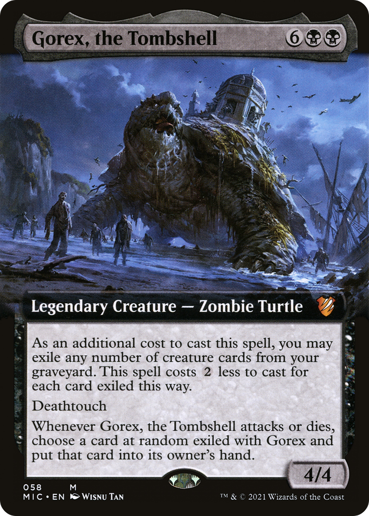 Gorex, the Tombshell (MIC-058) - Midnight Hunt Commander: (Extended Art) - Premium MTG Single from Wizards of the Coast - Just $0.74! Shop now at Game Crave Tournament Store