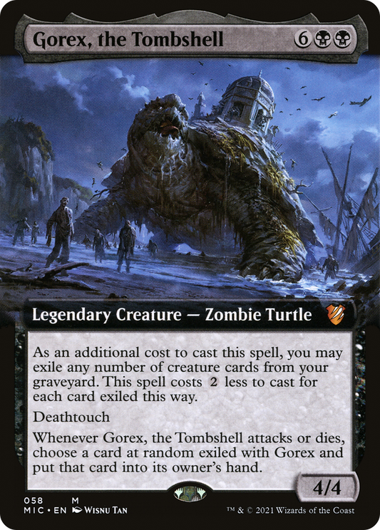 Gorex, the Tombshell (MIC-058) - Midnight Hunt Commander: (Extended Art) - Premium MTG Single from Wizards of the Coast - Just $0.74! Shop now at Game Crave Tournament Store