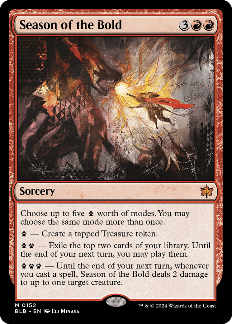 Season of the Bold (BLB-152) - Bloomburrow Foil - Premium MTG Single from Wizards of the Coast - Just $0.55! Shop now at Game Crave Tournament Store