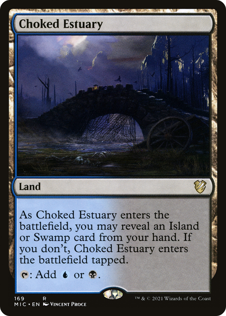 Choked Estuary (MIC-169) - Midnight Hunt Commander - Premium MTG Single from Wizards of the Coast - Just $0.08! Shop now at Game Crave Tournament Store