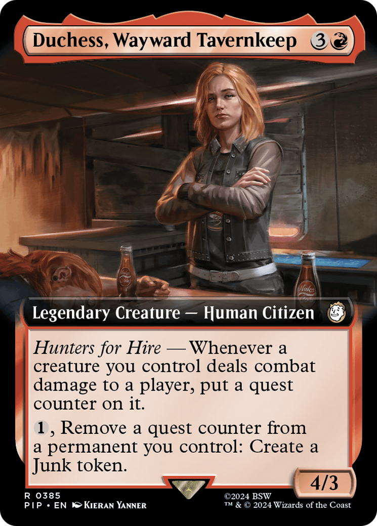 Duchess, Wayward Tavernkeep (PIP-385) - Fallout: (Extended Art) - Premium MTG Single from Wizards of the Coast - Just $0.26! Shop now at Game Crave Tournament Store