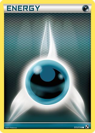 Darkness Energy 111/114 - Black & White Reverse Holofoil