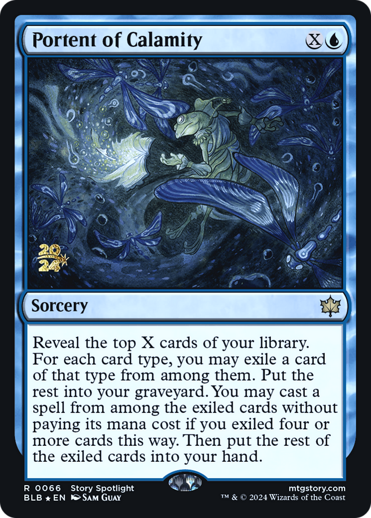 Portent of Calamity (PBLB-66S) - Bloomburrow Promos Foil - Premium MTG Single from Wizards of the Coast - Just $0.46! Shop now at Game Crave Tournament Store