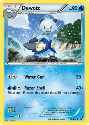 Dewott 29/114 - Black & White