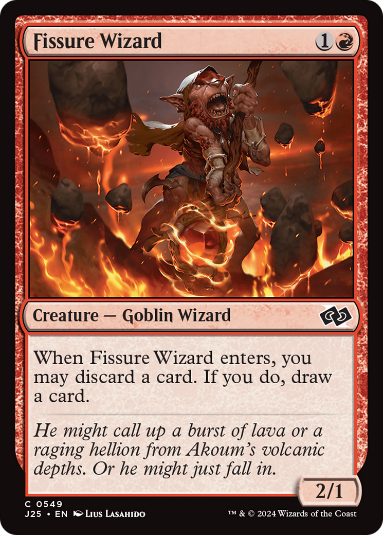 Fissure Wizard (J25-549) - Foundations Jumpstart - Premium MTG Single from Wizards of the Coast - Just $0.25! Shop now at Game Crave Tournament Store