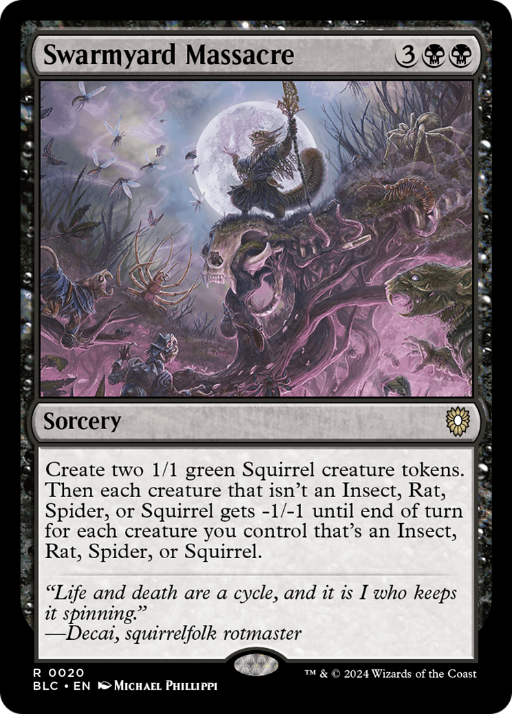 Swarmyard Massacre (BLC-020) - Bloomburrow Commander - Premium MTG Single from Wizards of the Coast - Just $2.55! Shop now at Game Crave Tournament Store