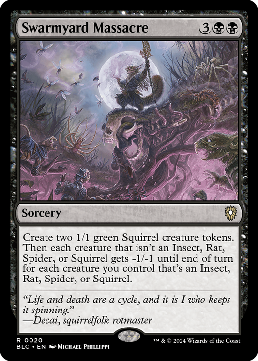 Swarmyard Massacre (BLC-020) - Bloomburrow Commander - Premium MTG Single from Wizards of the Coast - Just $2.55! Shop now at Game Crave Tournament Store