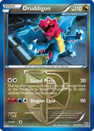 Druddigon 94/135 - Plasma Storm Reverse Holofoil