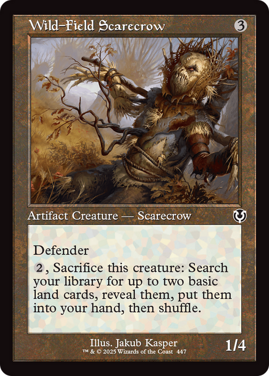 Wild-Field Scarecrow (Retro Frame) (-447) - Innistrad Remastered Foil - Premium MTG Single from Wizards of the Coast - Just $0.25! Shop now at Game Crave Tournament Store