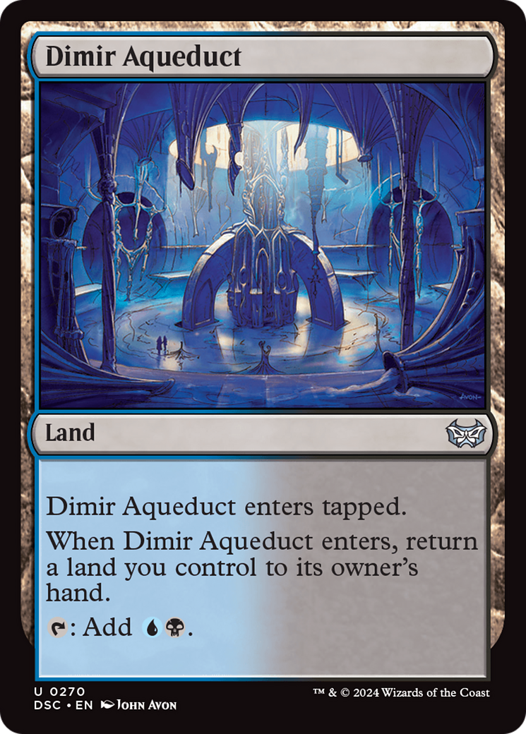 Dimir Aqueduct (DSC-270) - Duskmourn: House of Horror Commander - Premium MTG Single from Wizards of the Coast - Just $0.25! Shop now at Game Crave Tournament Store