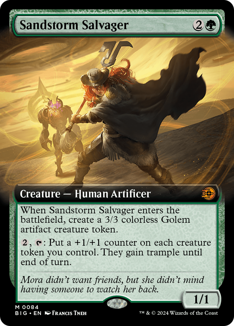 Sandstorm Salvager (BIG-084) - The Big Score: (Extended Art) - Premium MTG Single from Wizards of the Coast - Just $8.60! Shop now at Game Crave Tournament Store