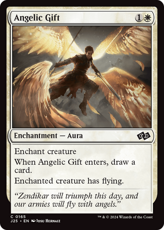 Angelic Gift (J25-165) - Foundations Jumpstart - Premium MTG Single from Wizards of the Coast - Just $0.25! Shop now at Game Crave Tournament Store
