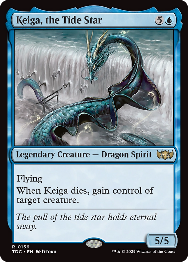 Keiga, the Tide Star (TDC-156) - Tarkir: Dragonstorm Commander - Premium MTG Single from Wizards of the Coast - Just $0.09! Shop now at Game Crave Tournament Store