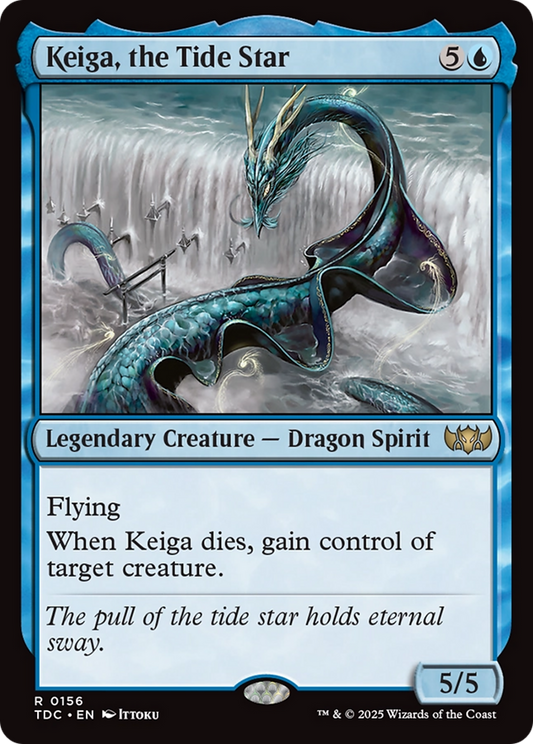 Keiga, the Tide Star (TDC-156) - Tarkir: Dragonstorm Commander - Premium MTG Single from Wizards of the Coast - Just $0.09! Shop now at Game Crave Tournament Store