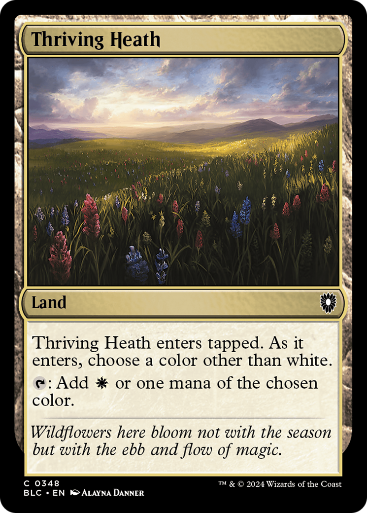 Thriving Heath (BLC-348) - Bloomburrow Commander - Premium MTG Single from Wizards of the Coast - Just $0.25! Shop now at Game Crave Tournament Store
