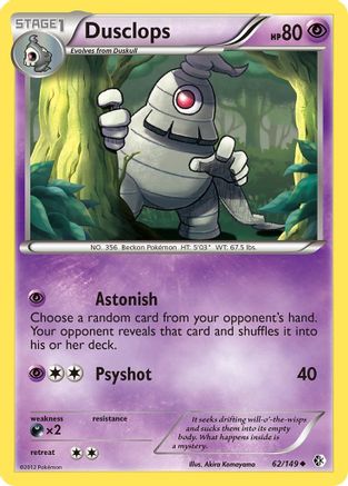Dusclops 62/149 - Boundaries Crossed Reverse Holofoil