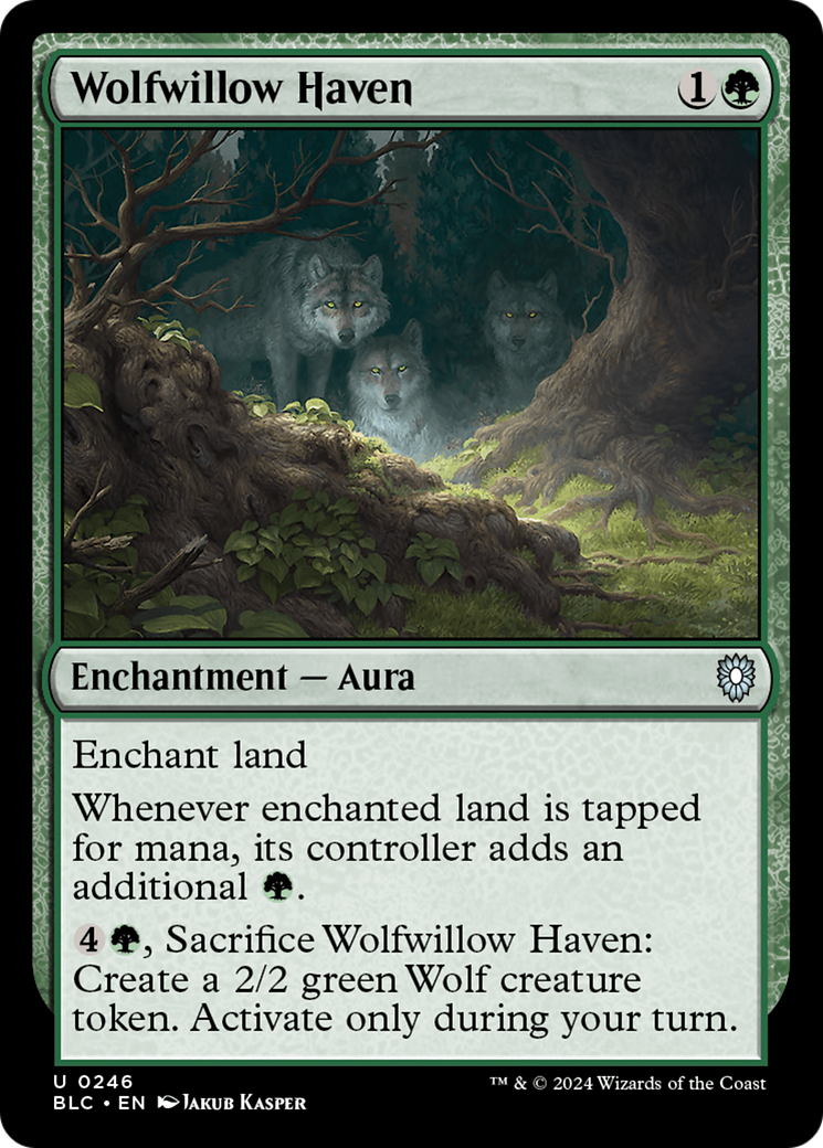 Wolfwillow Haven (BLC-246) - Bloomburrow Commander - Premium MTG Single from Wizards of the Coast - Just $0.25! Shop now at Game Crave Tournament Store