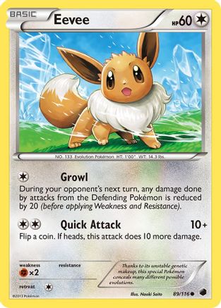 Eevee 89/116 - Plasma Freeze Reverse Holofoil