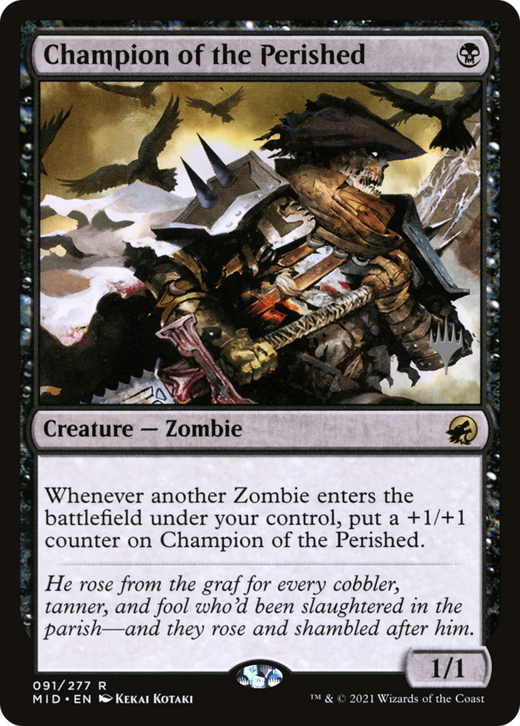 Champion of the Perished (PMID-91P) - Innistrad: Midnight Hunt Promos - Premium MTG Single from Wizards of the Coast - Just $0.44! Shop now at Game Crave Tournament Store