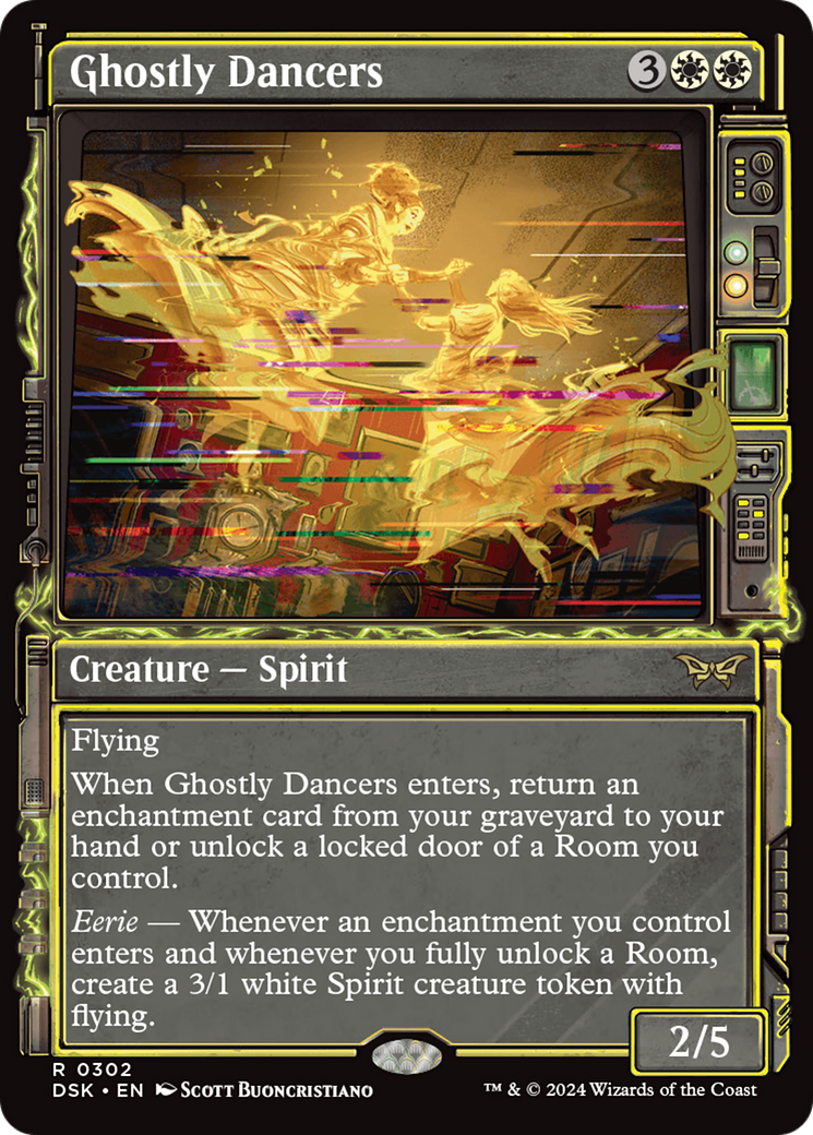 Ghostly Dancers (DSK-302) - Duskmourn: House of Horror: (Showcase) - Premium MTG Single from Wizards of the Coast - Just $0.26! Shop now at Game Crave Tournament Store