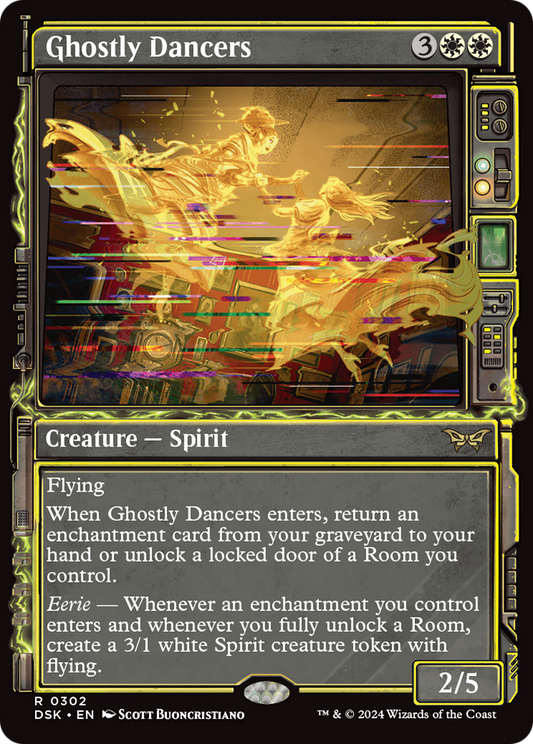 Ghostly Dancers (DSK-302) - Duskmourn: House of Horror: (Showcase) - Premium MTG Single from Wizards of the Coast - Just $0.26! Shop now at Game Crave Tournament Store