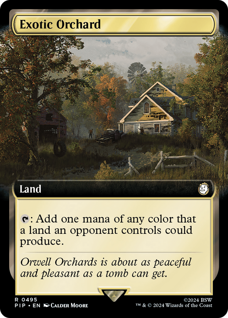 Exotic Orchard (PIP-495) - Fallout: (Extended Art) Foil - Premium MTG Single from Wizards of the Coast - Just $6.42! Shop now at Game Crave Tournament Store