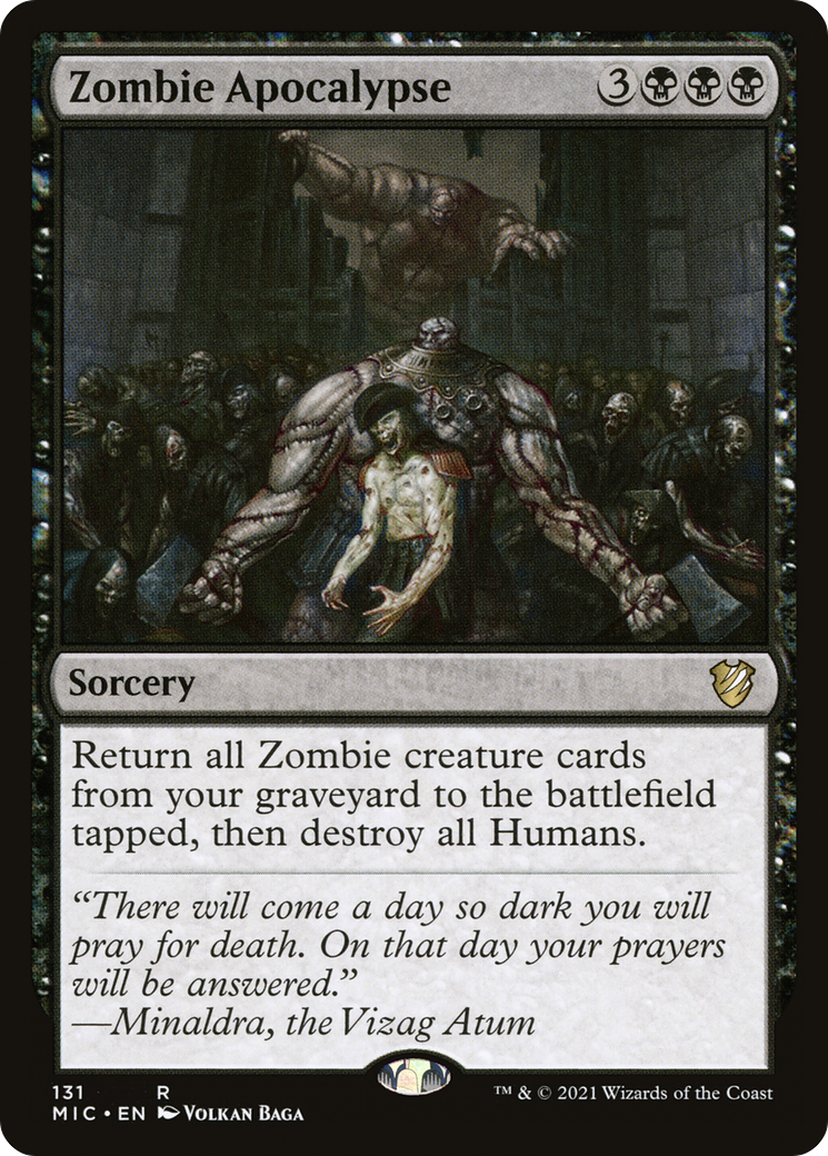 Zombie Apocalypse (MIC-131) - Midnight Hunt Commander - Premium MTG Single from Wizards of the Coast - Just $0.92! Shop now at Game Crave Tournament Store