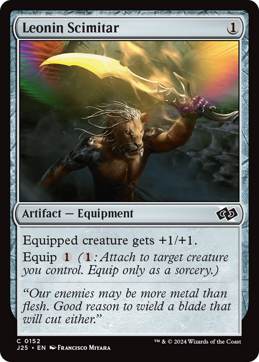 Leonin Scimitar (J25-152) - Foundations Jumpstart - Premium MTG Single from Wizards of the Coast - Just $0.25! Shop now at Game Crave Tournament Store