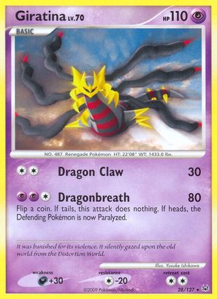 Giratina 28/127 - Platinum Reverse Holofoil