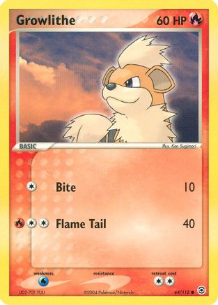 Growlithe 64/112 - FireRed & LeafGreen