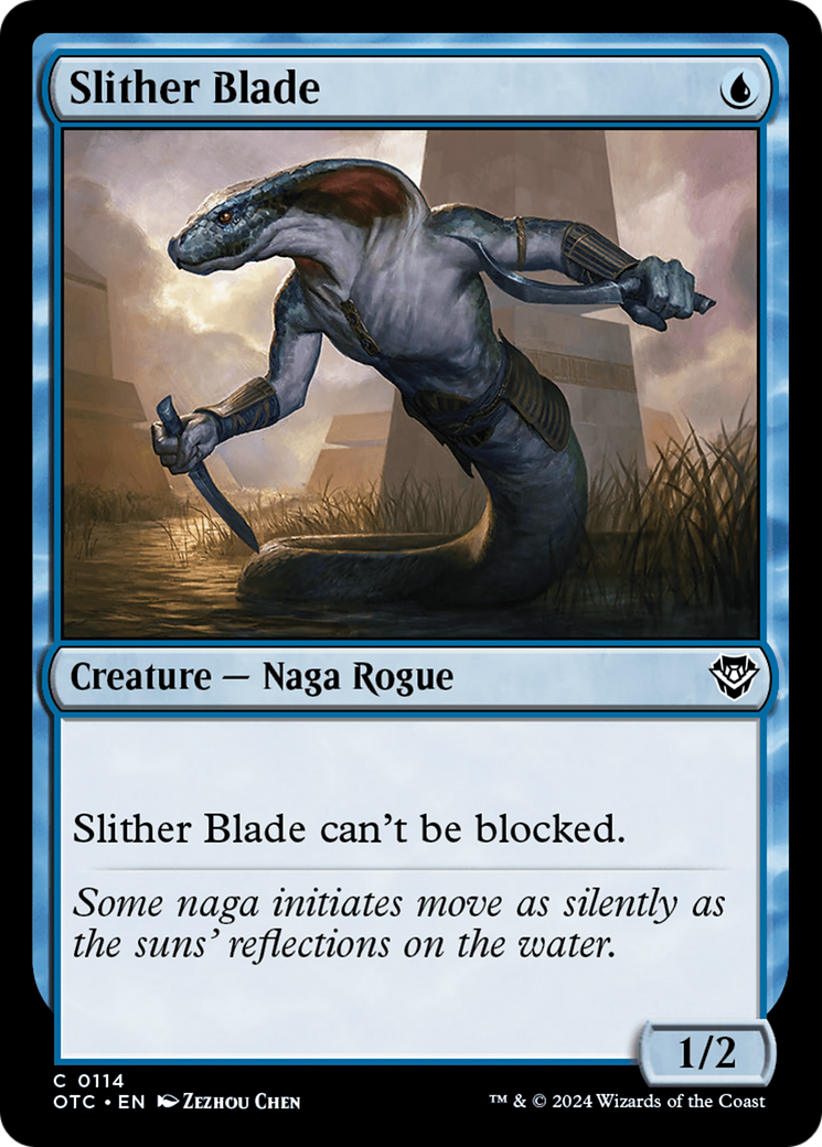 Slither Blade (OTC-114) - Outlaws of Thunder Junction Commander - Premium MTG Single from Wizards of the Coast - Just $0.25! Shop now at Game Crave Tournament Store