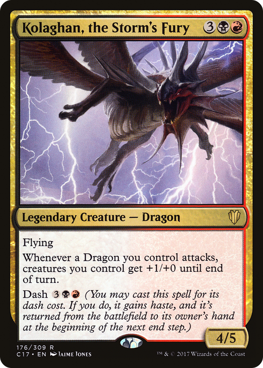 Kolaghan, the Storm's Fury (C17-176) - Commander 2017 - Premium MTG Single from Wizards of the Coast - Just $0.84! Shop now at Game Crave Tournament Store