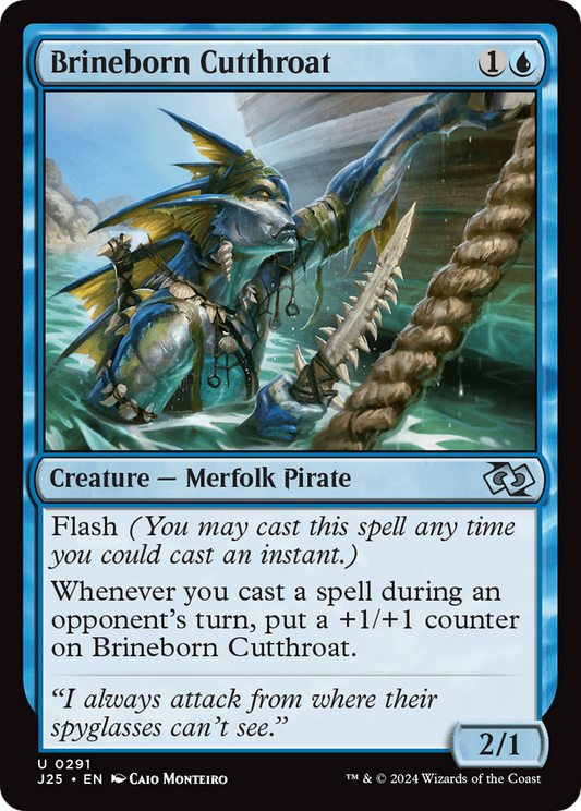 Brineborn Cutthroat (J25-291) - Foundations Jumpstart - Premium MTG Single from Wizards of the Coast - Just $0.25! Shop now at Game Crave Tournament Store