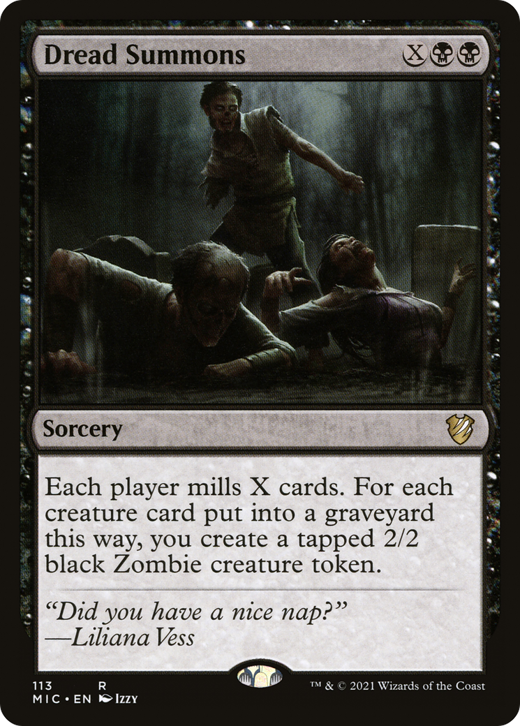 Dread Summons (MIC-113) - Midnight Hunt Commander - Premium MTG Single from Wizards of the Coast - Just $0.33! Shop now at Game Crave Tournament Store