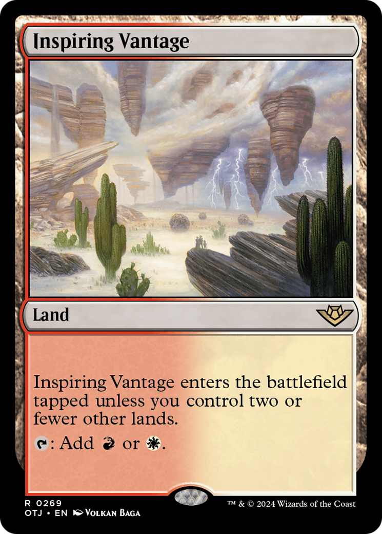 Inspiring Vantage (OTJ-269) - Outlaws of Thunder Junction Foil - Premium MTG Single from Wizards of the Coast - Just $2.27! Shop now at Game Crave Tournament Store