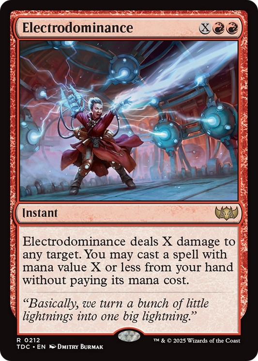 Electrodominance (TDC-212) - Tarkir: Dragonstorm Commander - Premium MTG Single from Wizards of the Coast - Just $0.08! Shop now at Game Crave Tournament Store