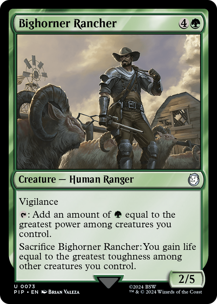 Bighorner Rancher (PIP-073) - Fallout Foil - Premium MTG Single from Wizards of the Coast - Just $4.82! Shop now at Game Crave Tournament Store