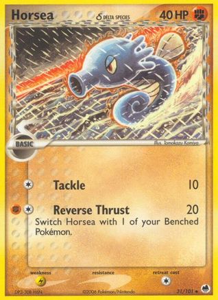Horsea δ 31/101 - Dragon Frontiers Reverse Holofoil