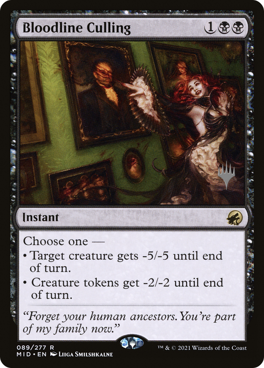 Bloodline Culling (PMID-89P) - Innistrad: Midnight Hunt Promos - Premium MTG Single from Wizards of the Coast - Just $0.08! Shop now at Game Crave Tournament Store