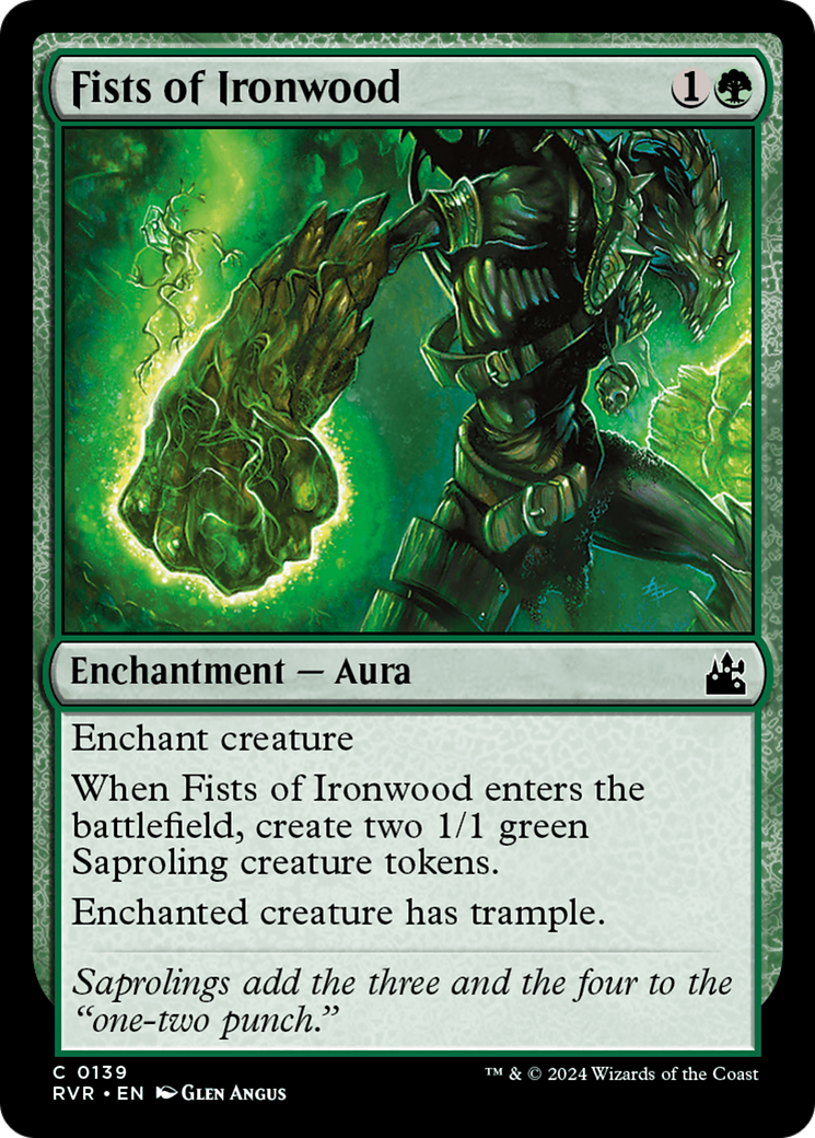 Fists of Ironwood (RVR-139) - Ravnica Remastered Foil - Premium MTG Single from Wizards of the Coast - Just $0.25! Shop now at Game Crave Tournament Store