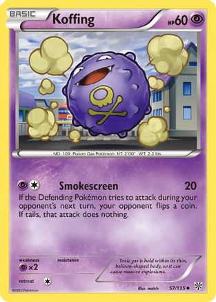 Koffing 57/135 - Plasma Storm Reverse Holofoil