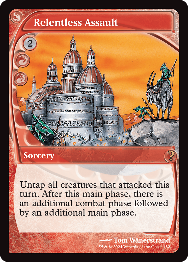 Relentless Assault (MB2-132) - Mystery Booster 2 - Premium MTG Single from Wizards of the Coast - Just $2.28! Shop now at Game Crave Tournament Store
